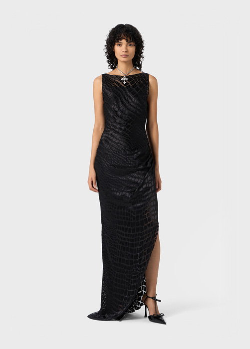 DEVORE' LONG DRESS WITH VENT