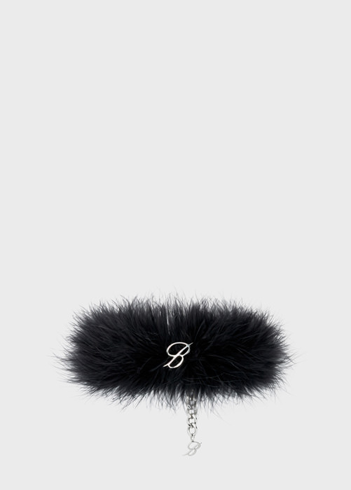 CHOKER WITH MARABOU FEATHERS