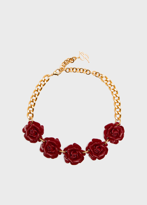 Choker with roses