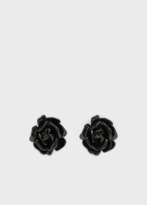 Earrings with rose