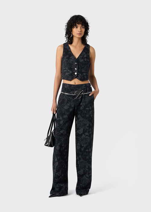 PANTALONI IN DENIM LASERATI