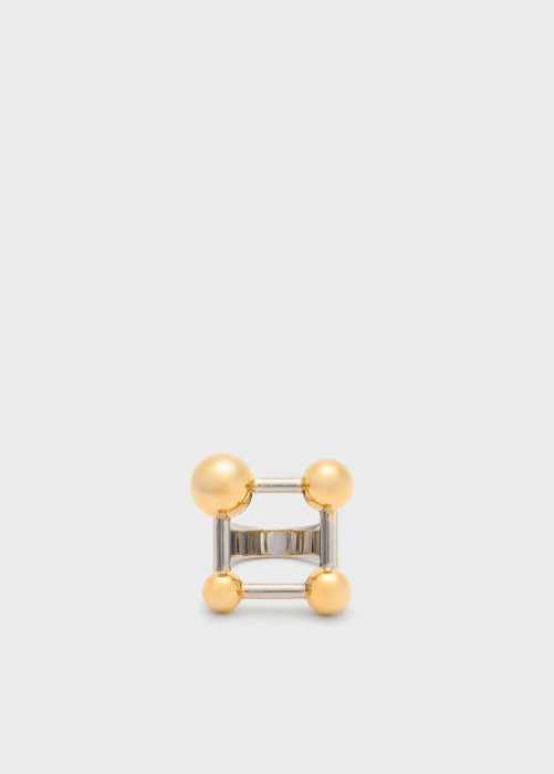 DICE RING WITH PEARLY SPHERES