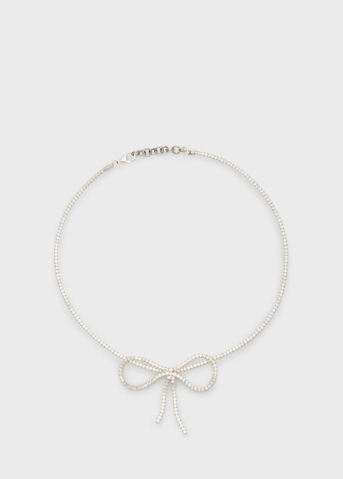 RHINESTONE CHOKER WITH BOW