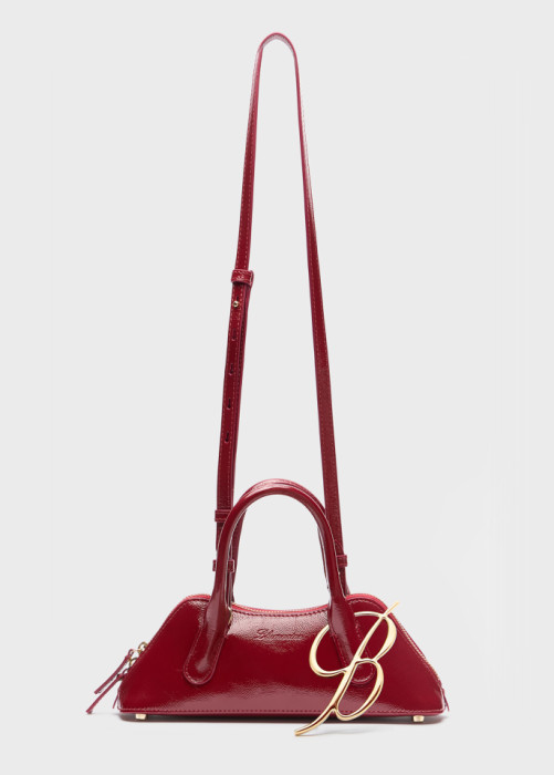 KISS ME MINI BAG IN PATENT LEATHER WITH B MONOGRAM