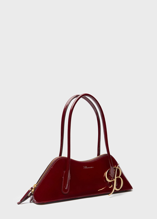 KISS ME REGULAR-SIZE BAG IN PATENT LEATHER WITH B MONOGRAM