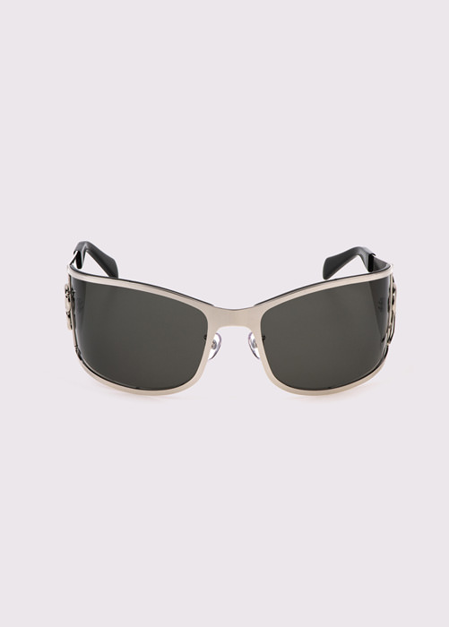 Metal wrap-around sunglasses
