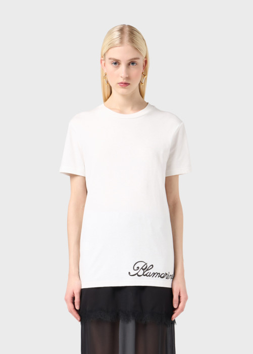 T-SHIRT WITH PRINT AND LOGO