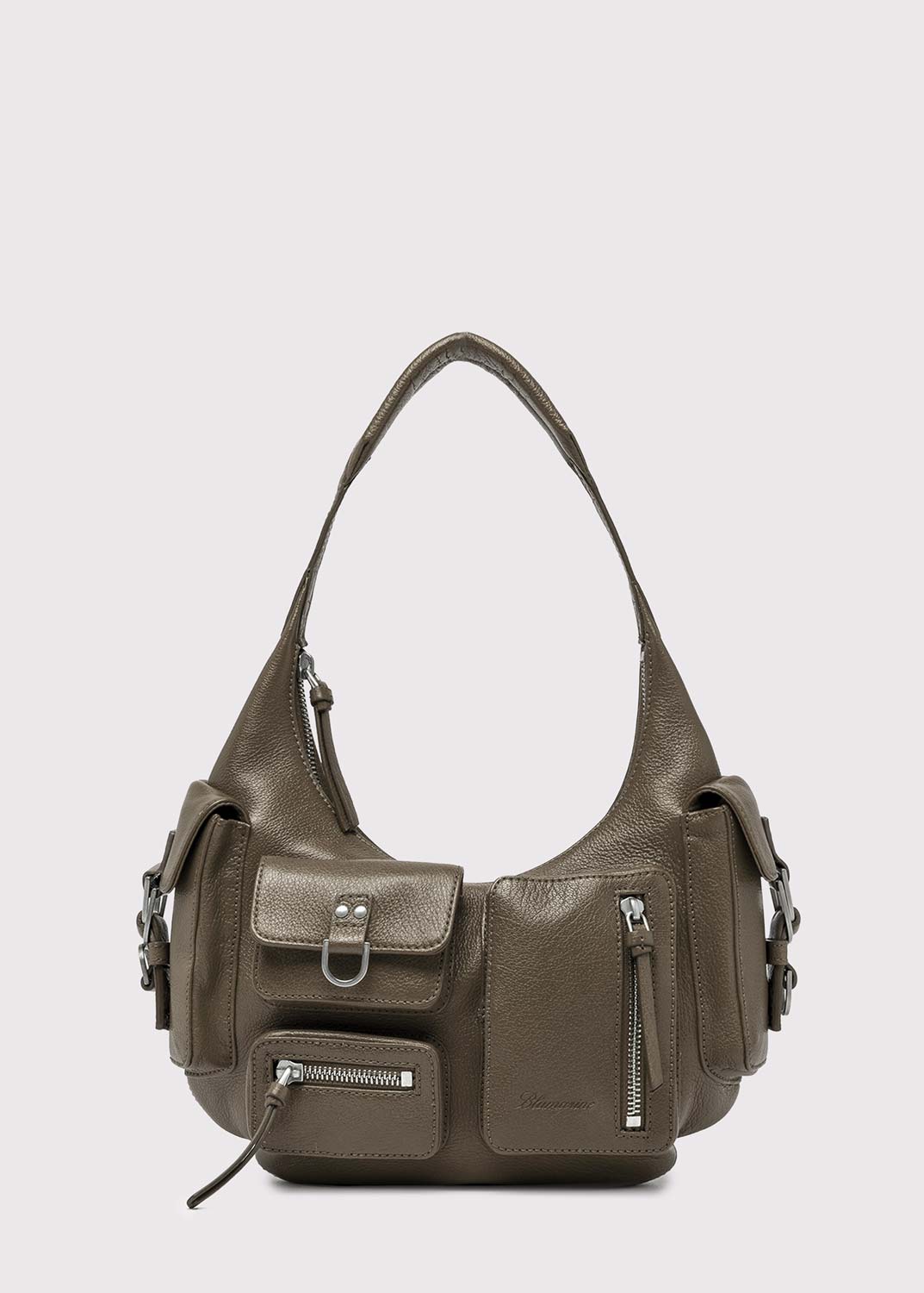 Longchamp Mini Pouch with handle Cognac Color women handbag