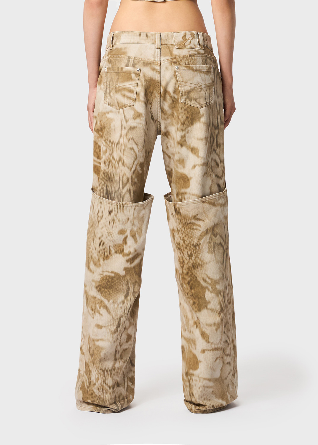 Blugirl Blumarine Size 38 (Aus 8) Silky Light Brown Pants, NWOT, Designer  Label